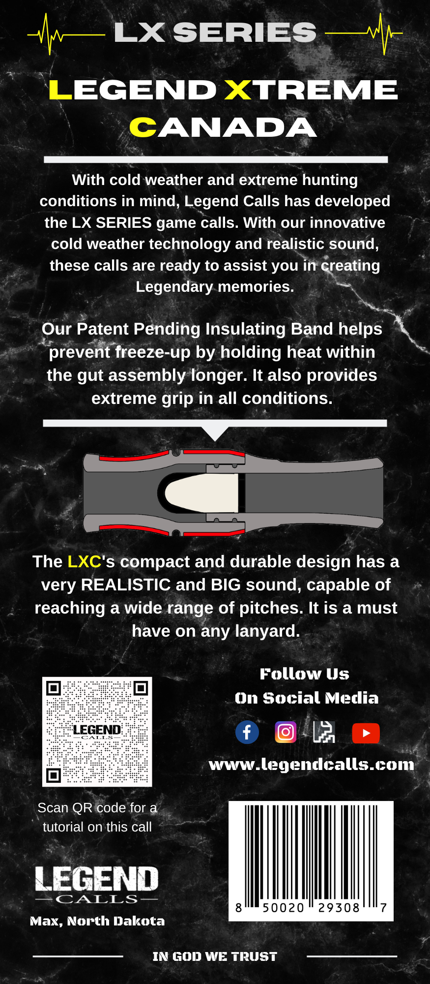 LXC Gold-Canada Goose Call