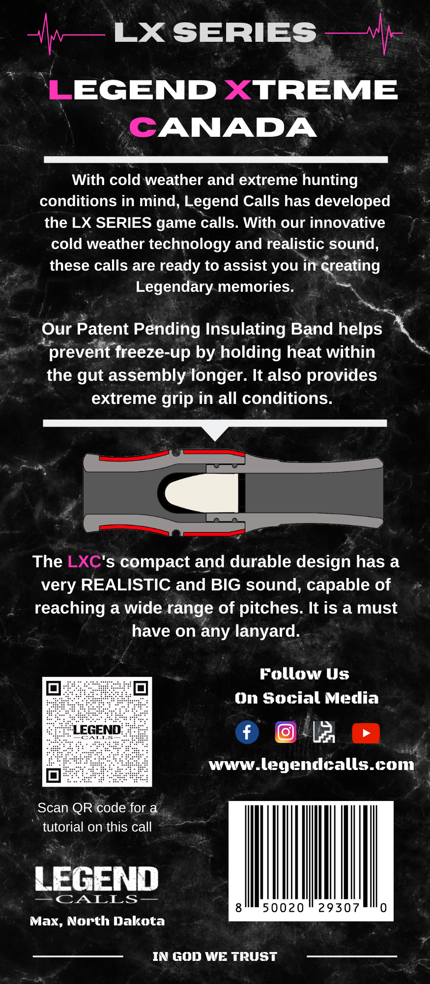 LXC Pink-Canada Goose Call