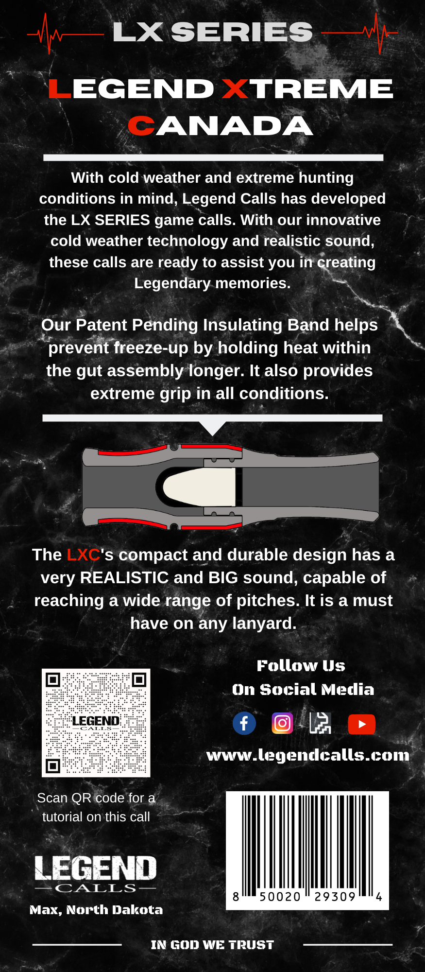 LXC Red-Canada Goose Call