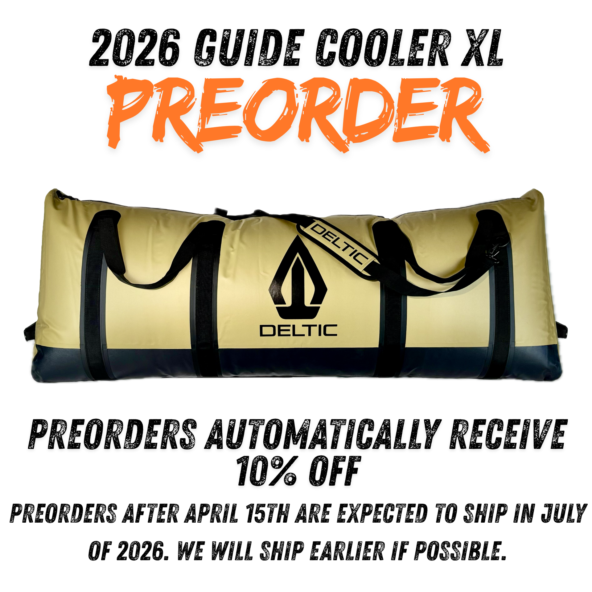 Preorder 2026 Guide Cooler Bag - XL (210 Quart) – Deltic Gear